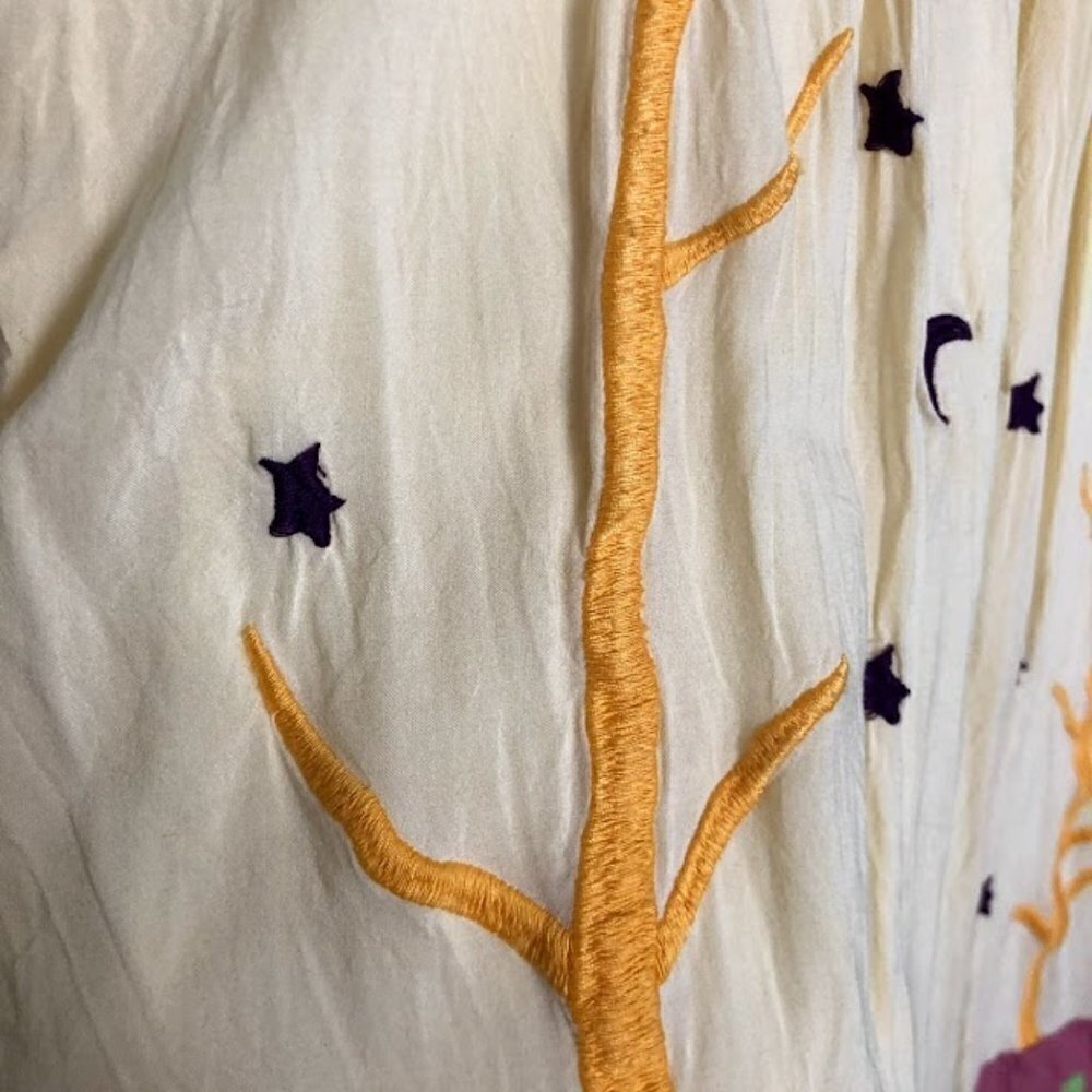 Unique embroidered shirt dress size L - Picture 3 of 7